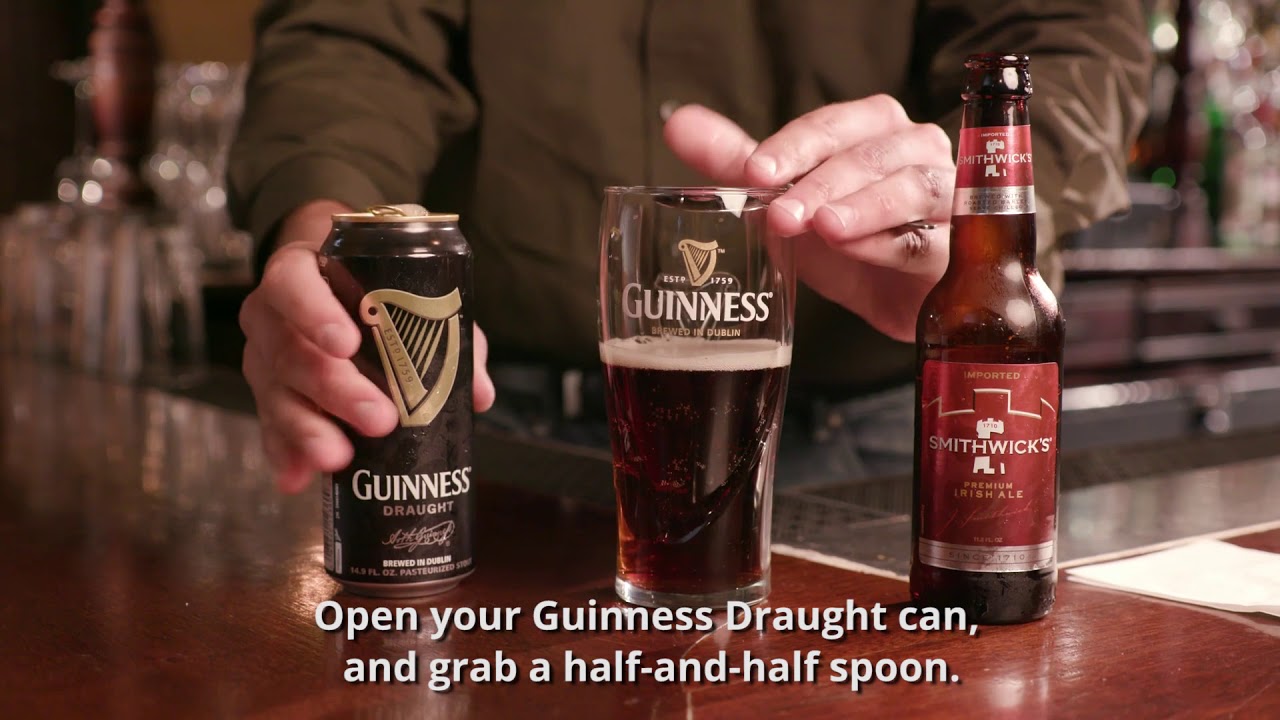 Guinness Half and Half with Smithwick's Ale - YouTube