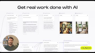 Hunch demo: connect AI models to do real work, then reuse & share with your team