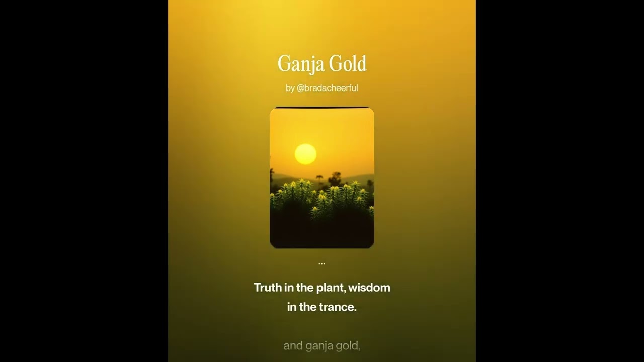 Koa Drift Featuring Zumi Roots: Ganja Gold (Alternative Reggae Song) - Lyrical Video