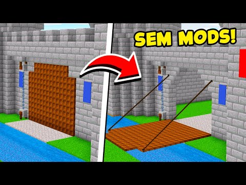 ? COMO FAZER UM PORTÃO DE CASTELO AUTOMÁTICO NO MINECRAFT