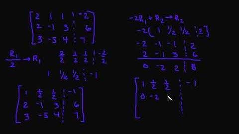 Performing Gaussian Elimination with 3 x4 augmented matrix REF