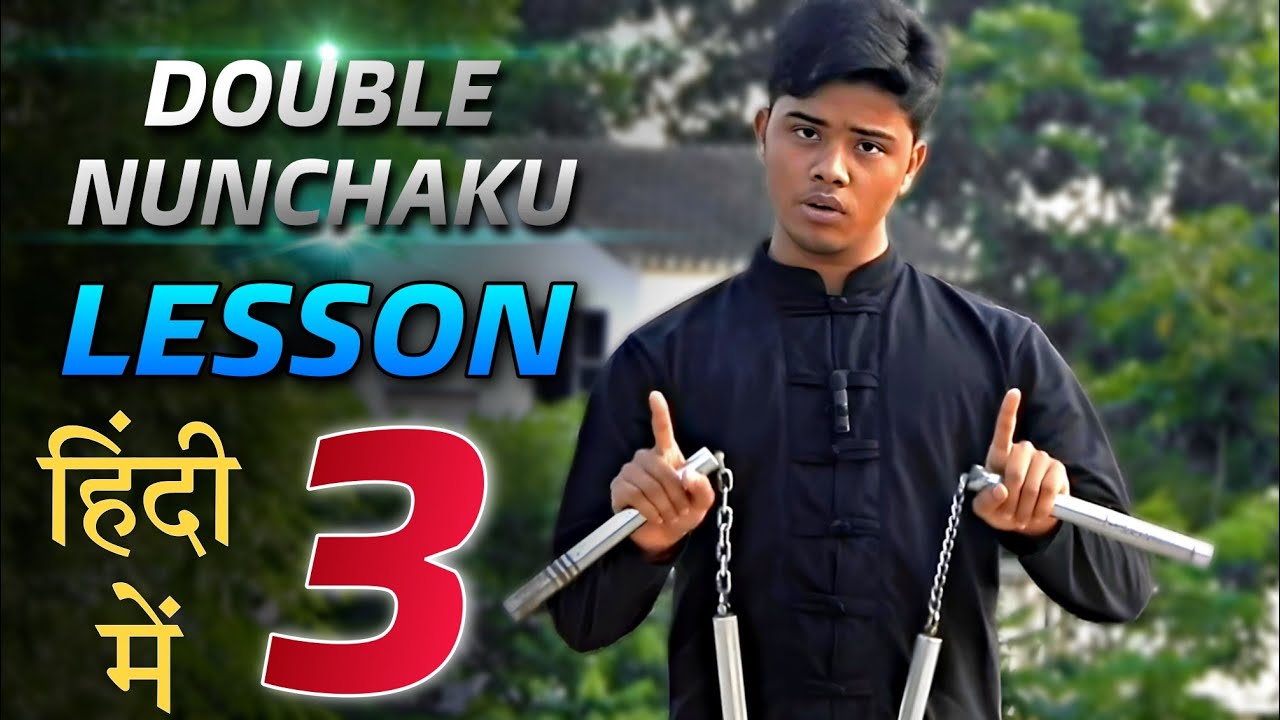 How to Spin Double Nunchaku 🥋 Lesson 3 🚨 Double Nunchaku Step by Step