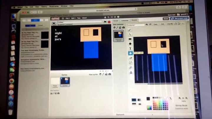 How to make a fnaf game on scratch pt.1 menu!