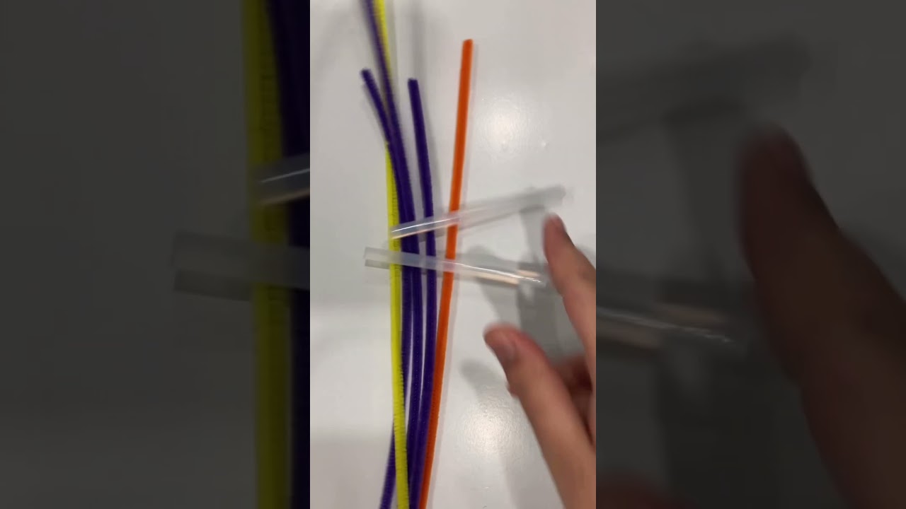 Handmade diy pipe cleaner flowers 