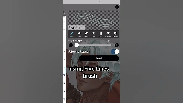 i tried Chinese Artist's "White Hair" Tutorial #digitalart #ibispaintx #shorts