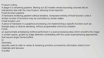 Glossary of computer graphics
