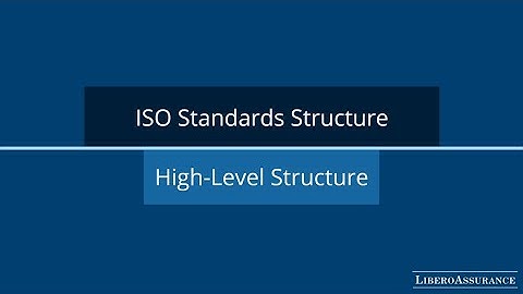 ISO Management System Standards | High Level Structure