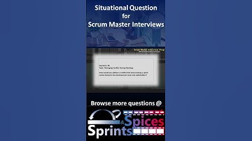 Scrum Master - SM Interview Question 48 of 200 #scrummasterinterview #scrummaster #agileinterview