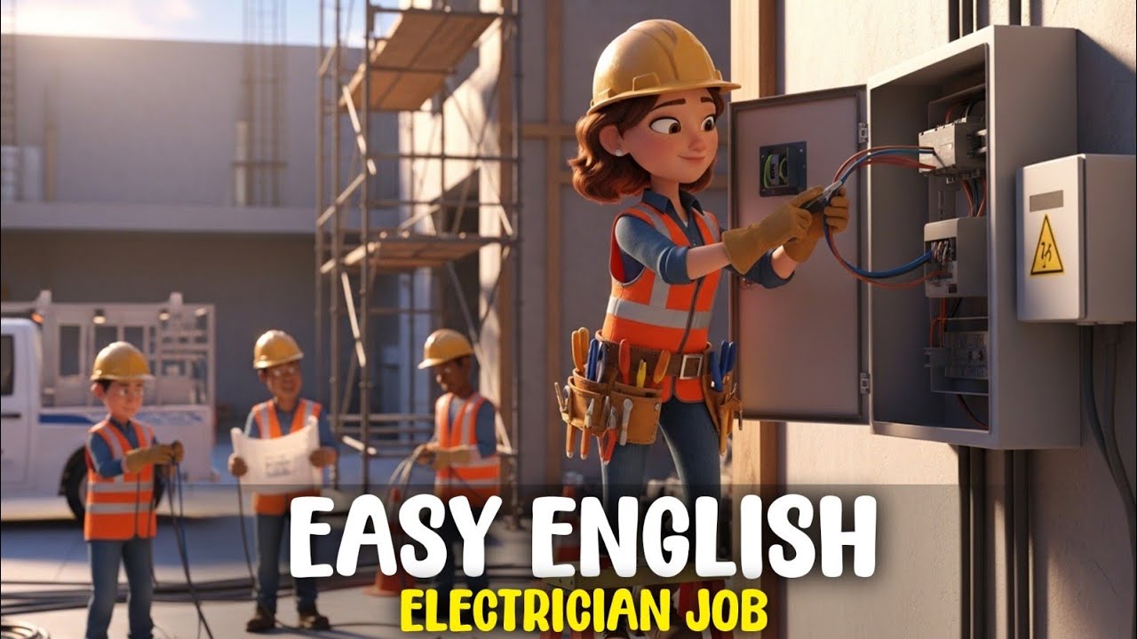 Life of an Electrician | Easy English Listening Story | Level A2 | Slow English