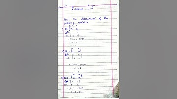 Matrices and determinants, Multiplicative inverse of a matrix, solution exercise 1.5,class 9th