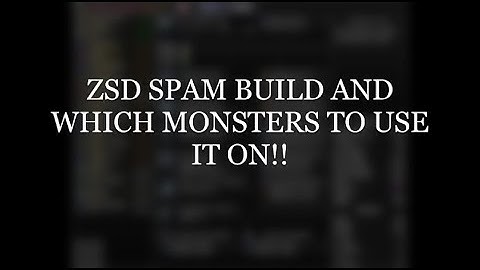 [MHW:IB] Lets Talk ZSD Spam!: "Which Monsters are amazing for ZSD Playstyle?"