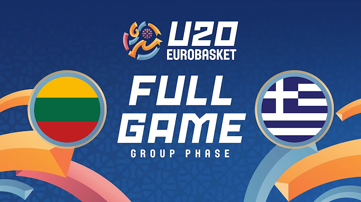 Group Phase | Lithuania v Greece | Full Basketball Game | FIBA U20 EuroBasket 2025