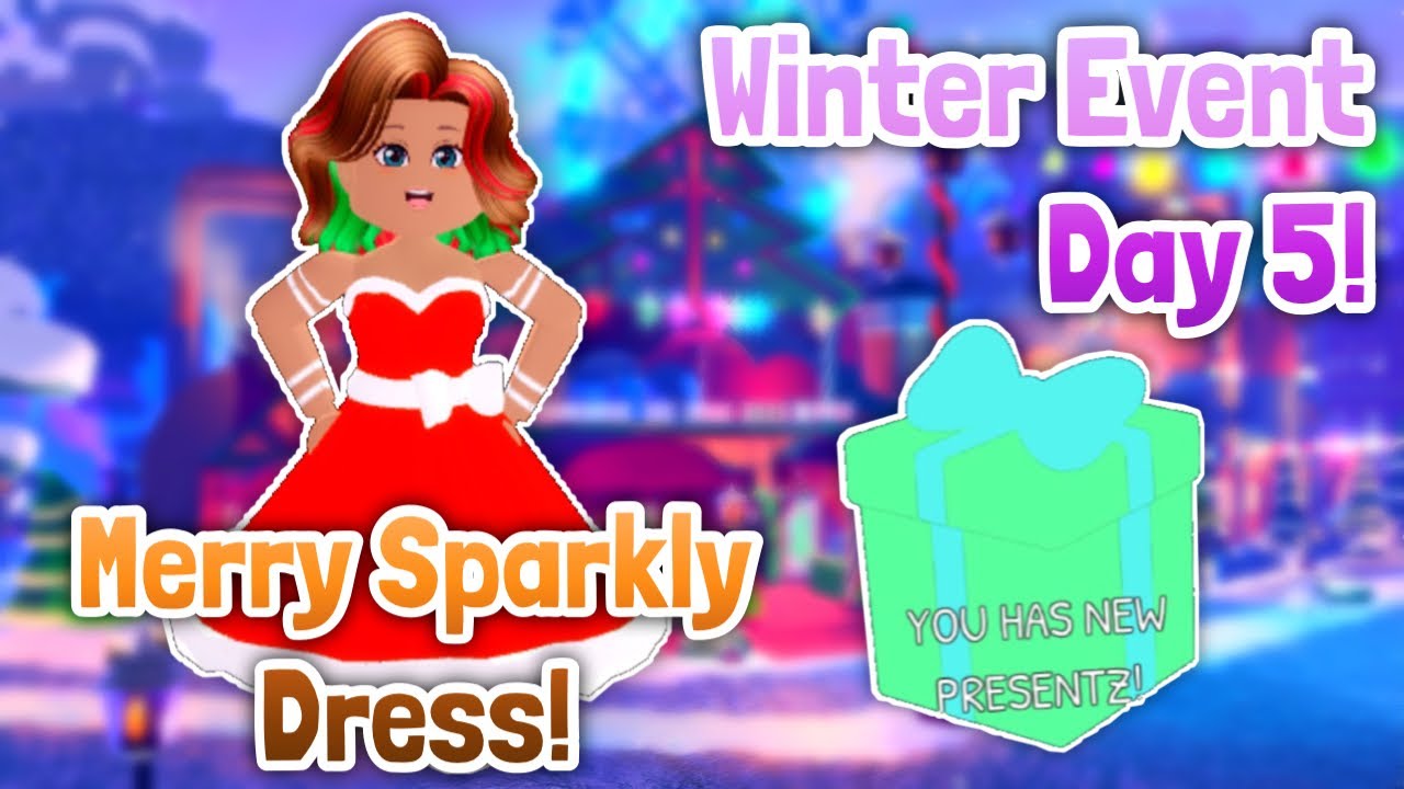 MERRY SPARKLY DRESS! WINTER ACCESSORY DAY 5! Royale High Winter Event ...