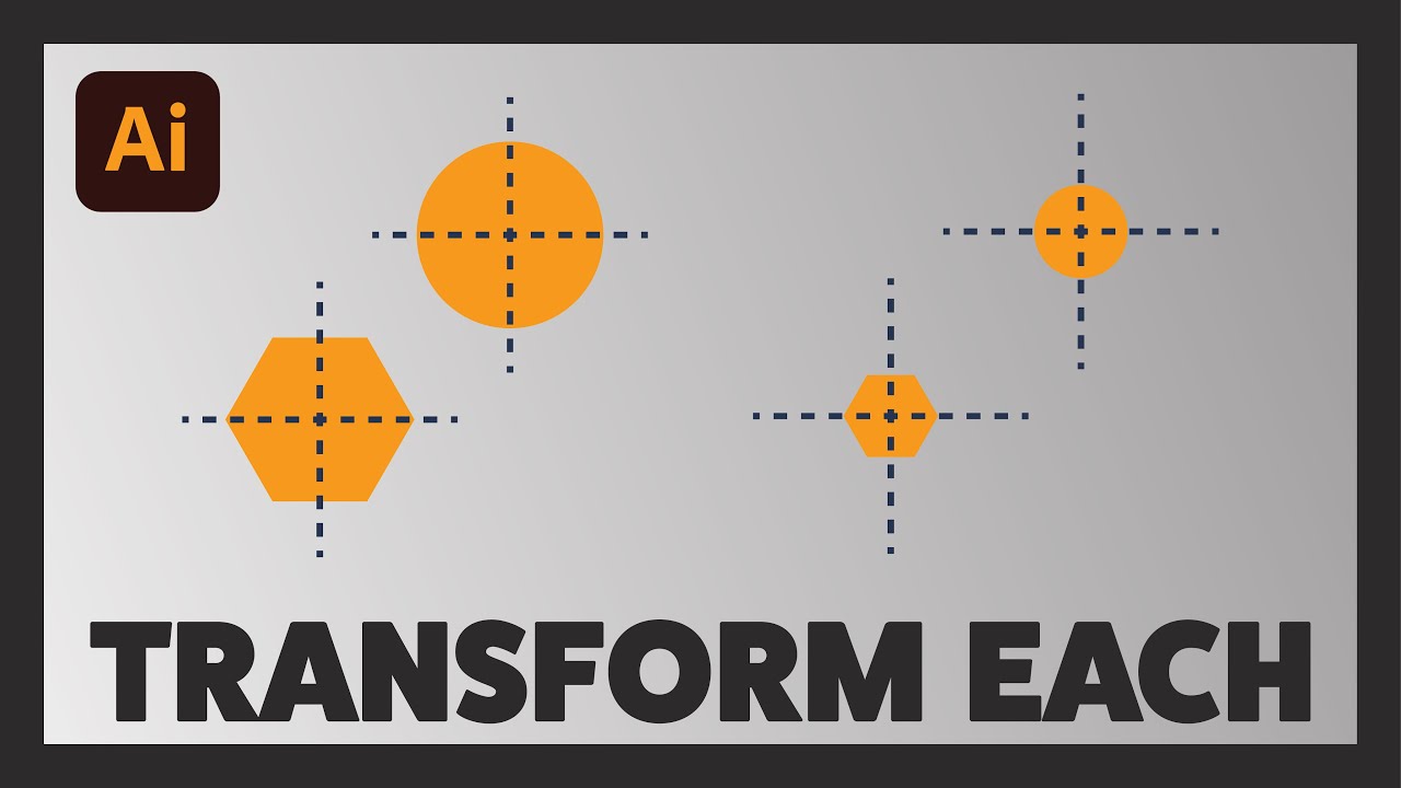 Transform objects without losing position in Adobe Illustrator - YouTube