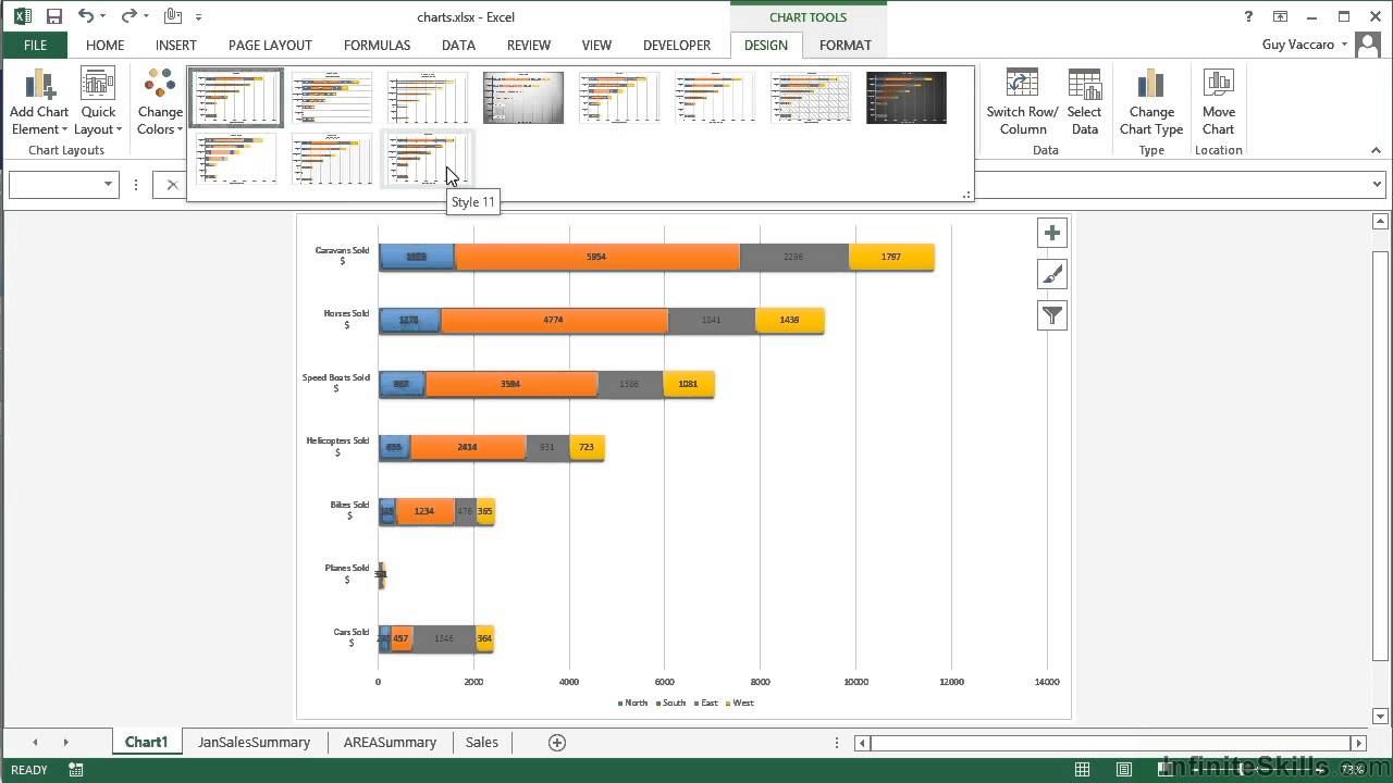 Excel Chart Style 8