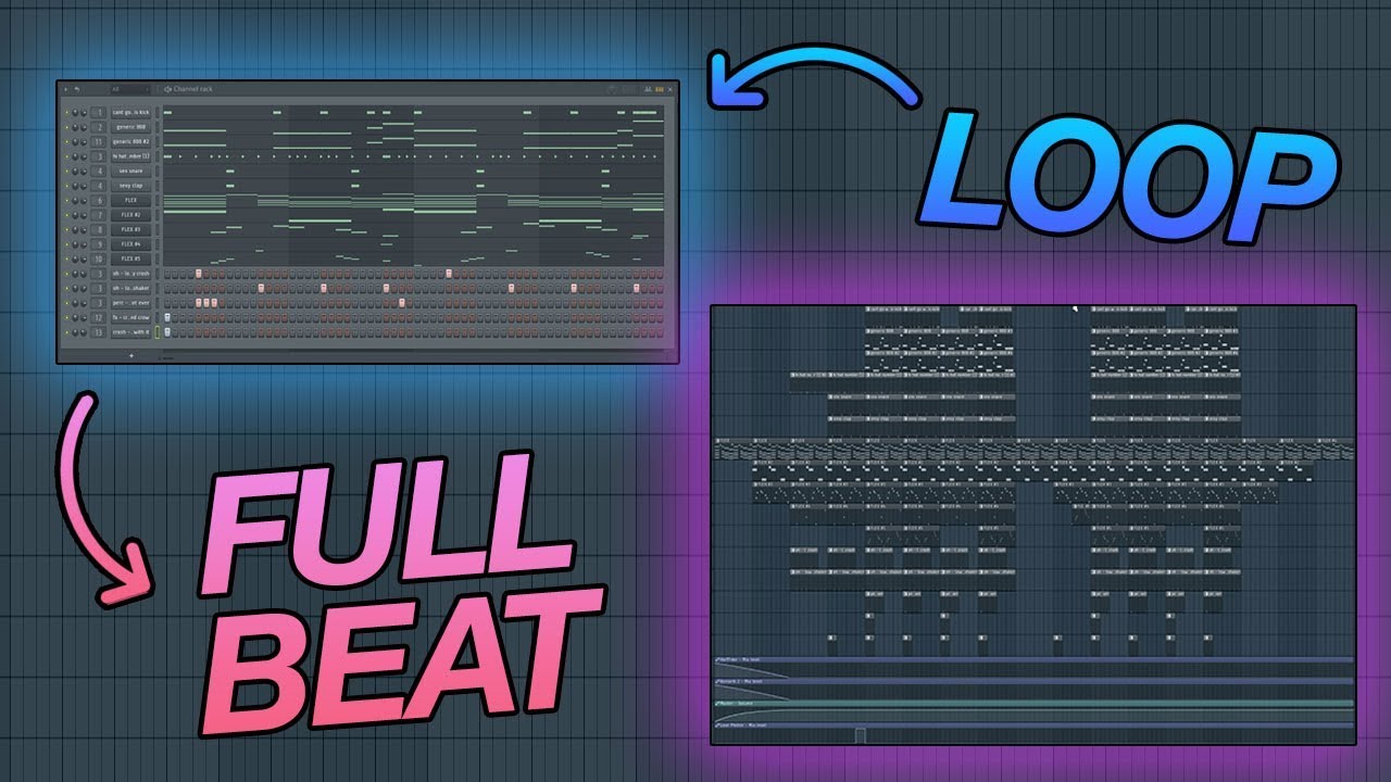 From Loop to Full Beat / Song - FL Studio 20 Structuring Tutorial - YouTube