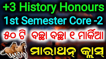 +3 History Honours | Core 2 Class | Unit 1 | 1st Semester Exam | Short question discussion |#history