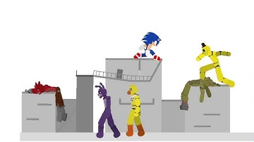 Sonic vs Fnaf 1 (springtrap included)