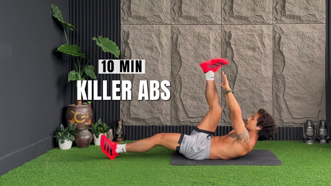10 Min KILLER ABS Workout | Intense Flat Stomach Workout ( No Equipment ...