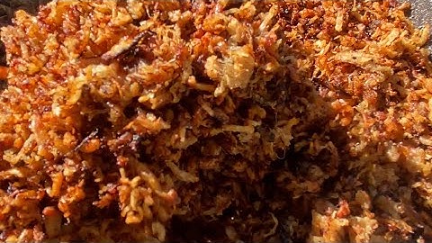 How to make Pork Floss របៀបធ្វើសាច់ជ្រូកប៉ាក់យ៉ុងឬសាច់ជ្រូកផាត់