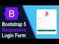 Responsive Login Form In Bootstrap 5 | CSS Tutorial