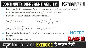 continuity and differentiability | continuity and differentiability ex 5.1 | class 12 maths ex 5.1 |