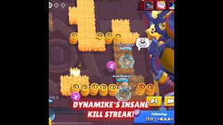 Dynamike's Insane Kill Streak!🤯 #Brawlstars #Bs #Shorts