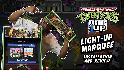 TMNT Arcade1Up Light Up Marquee Installation & REVIEW!