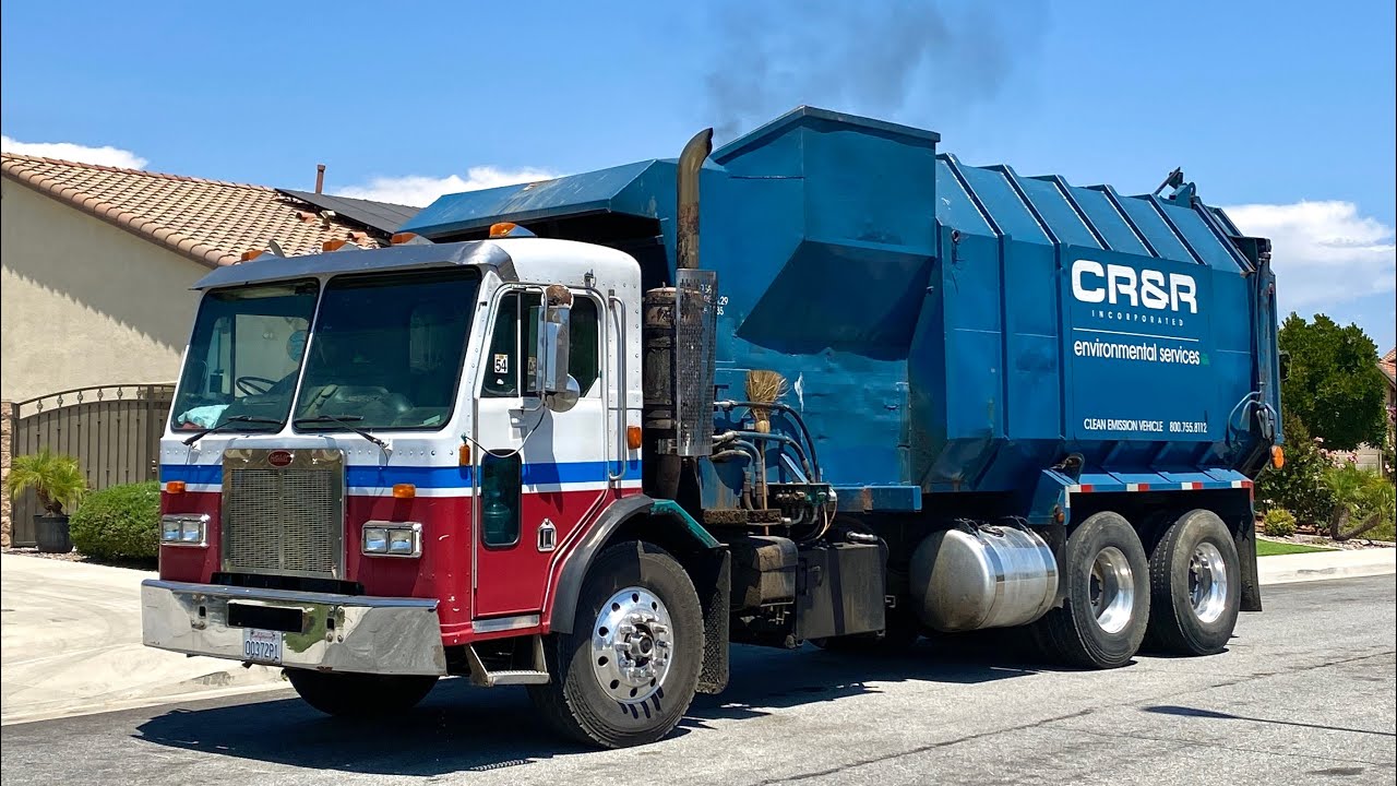 Fast Growling Ex LASAN Peterbilt 320 Amrep ASL Garbage Truck