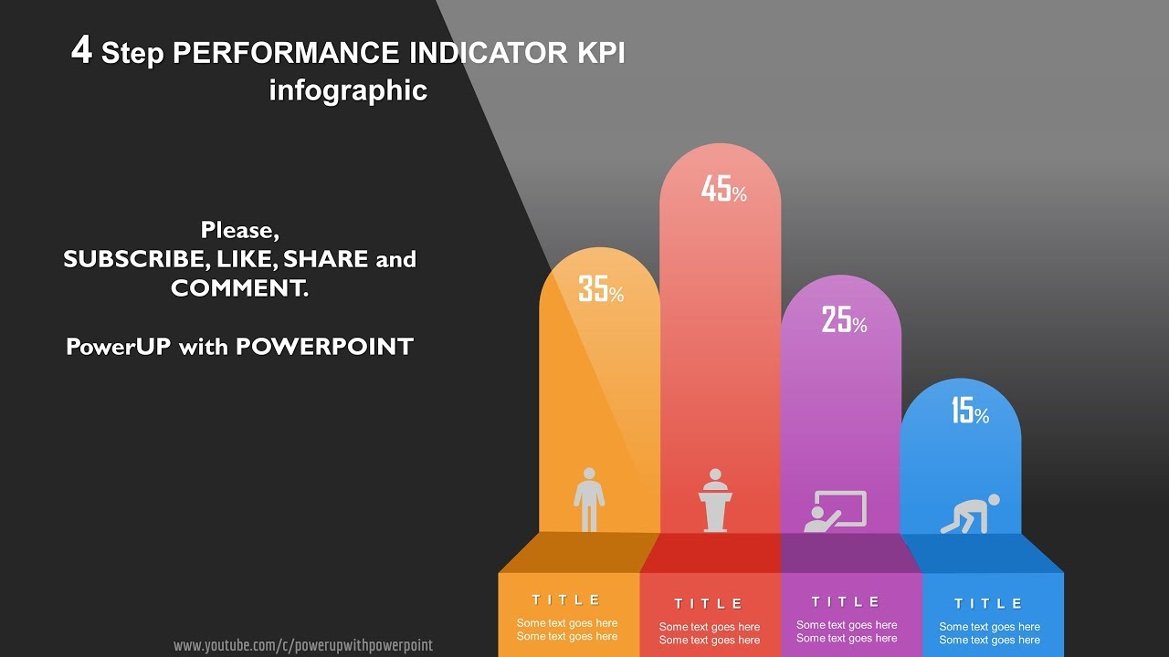 23 create 4 step performance kpi infographic powerpoint custom slide design powerpoint