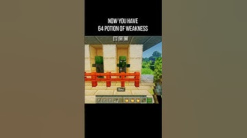 Save Your splash potion of  Weakness| #Minecraft #hacks #shorts #mcpe #trending