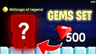 500 GEMS Set Challenge is Possible? (MADE PRO SET) OMG!! | GrowTopia