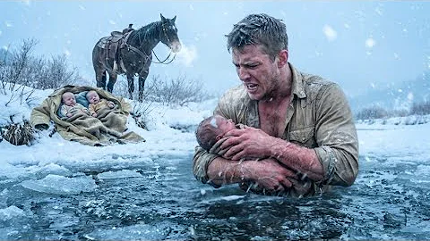 They Left Three Babies in an Icy Creek—But a Broken Cowboy Jumped to Save Them Before They Sank…