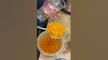 The LEGENDARY Peach Boba! 😋✨🧋 #bubbletea #cafe #foodandbeverage