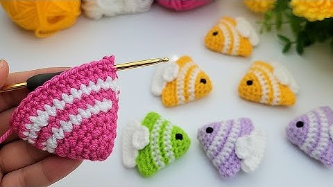 🐠 Handmade Crochet Fish Keychain | Colorful DIY Crochet Keychains to Sell & Gift 🐠