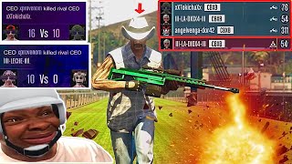 4 Tryhard Crew Members Get Outplayed By Cowboy (GTA 5 Online)