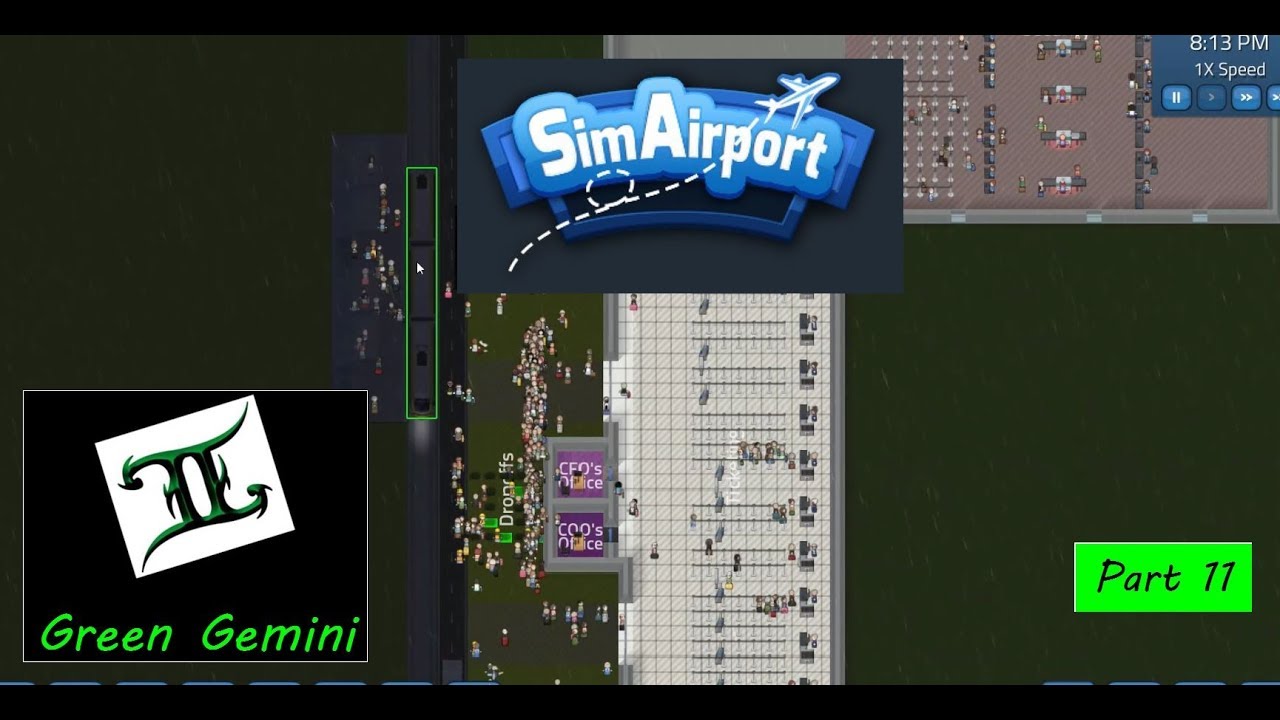 Sim Airport -  Part 11 -  Look at all those people!