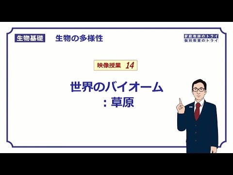 【生物基礎】　生物の多様性14　世界のバイオーム：草原　（１１分）