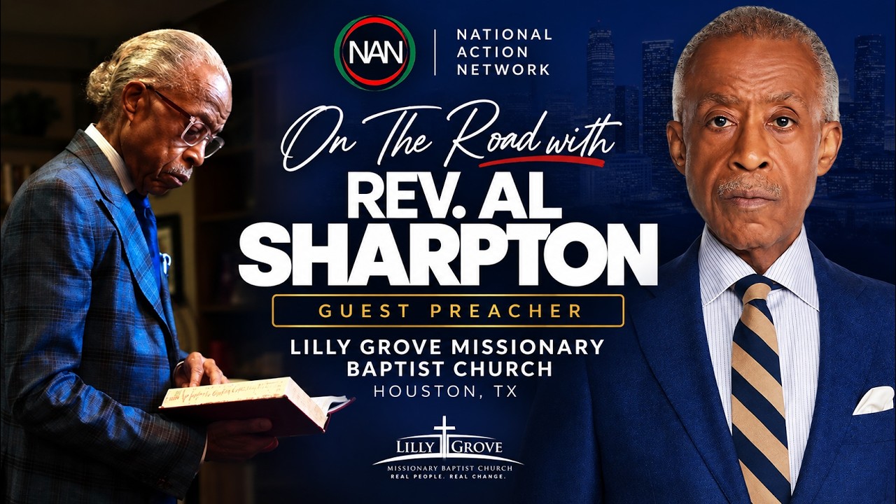 Sunday Morning Message by Rev. Al Sharpton at Lilly Grove Missionary Baptist Church, Houston