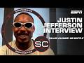 Justin Jefferson talks J.J. McCarthy-Kyler Murray QB battle &amp; JJets Flight School ✈️ | SportsCenter