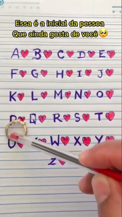 Essa inicial ainda gosta de você ❤️