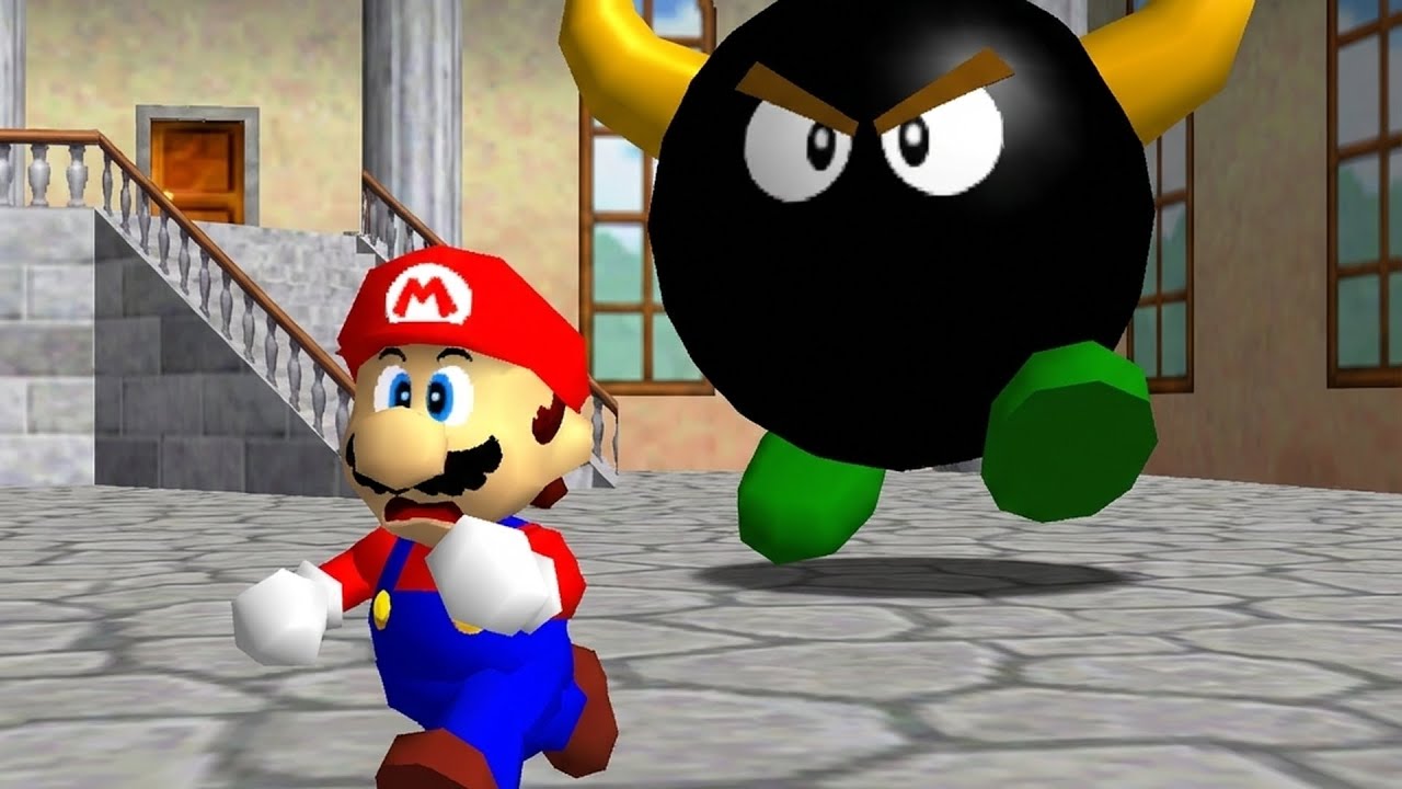 MARIO 64 pero un BIG BULLY me PERSIGUE toda la PARTIDA