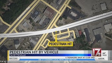 Pedestrian in critical condition, hit by car in Fayetteville: police