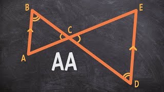 Geometry - How to show two triangles are similar using AA with parallel sides