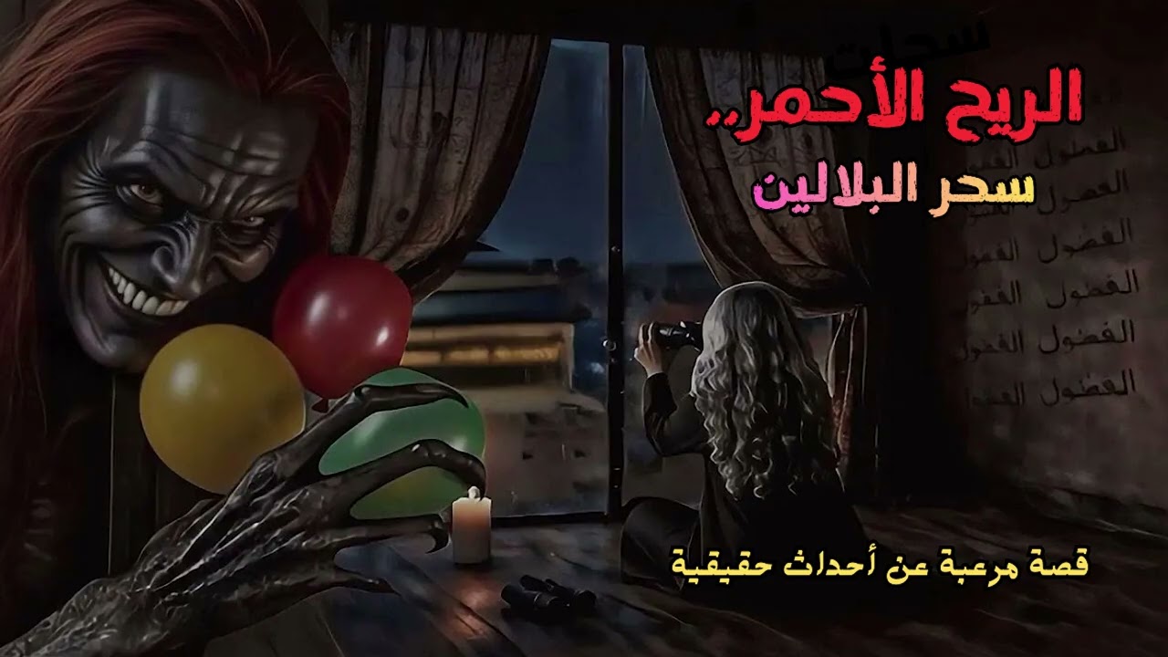 قصة رعب عن أحداث حقيقية أخطر انواع السحر سحر البلالين و الريح الأحمر