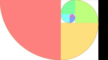 Golden Ratio Rectangle And Spiral of Processing (Generative Art Practice Video)