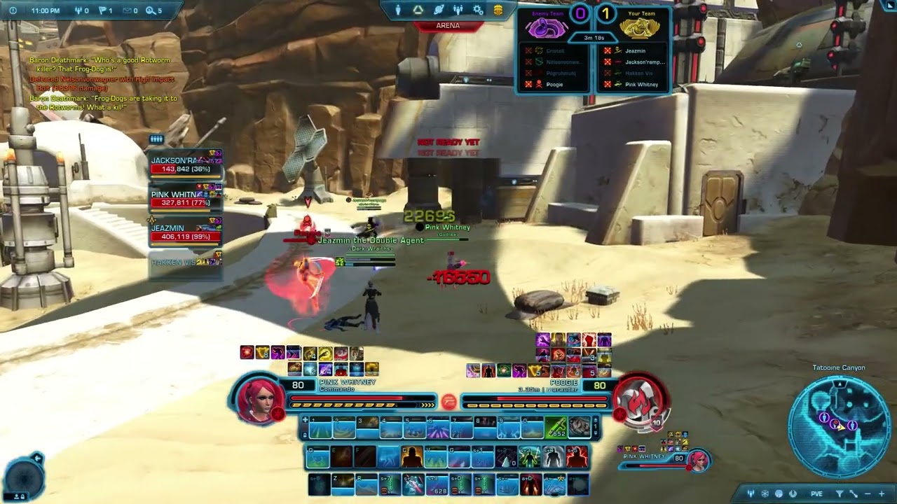 Swtor 7.7 Arena PvP - Arsenal Merc gameplay - Gunnery Commando