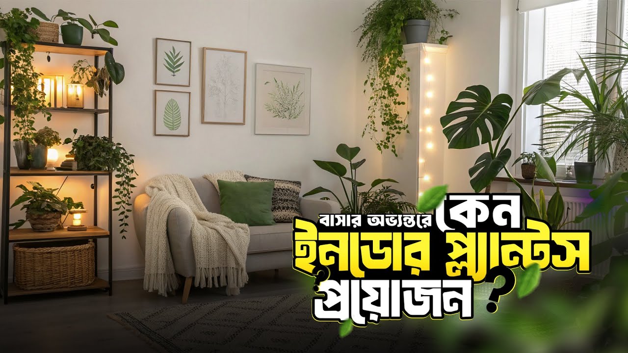 বাসার অভ্যন্তরে ইনডোর প্ল্যান্টস  ব্যবহার কেন প্রয়োজন ??