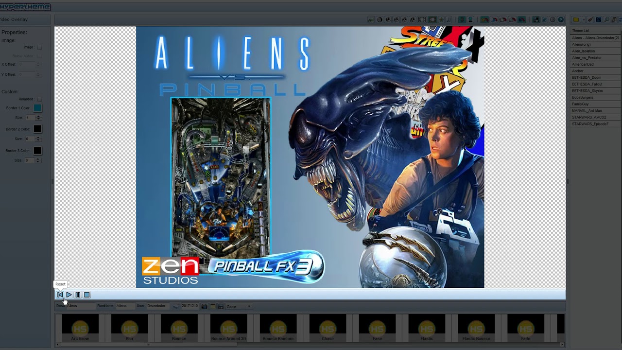 HyperTheme for aliens pinball fx3