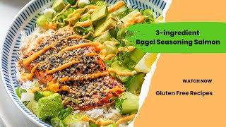Bagel Seasoning Salmon Bowl, gluten-free